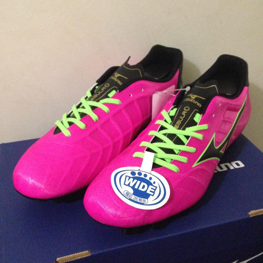 Sepatu Bola Mizuno Rebula V3 Pink Glo Black P1GA178564 Original BNIB Baru