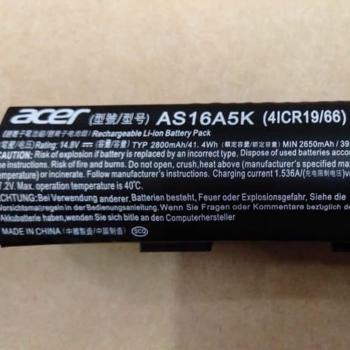 Batre Baterai Original Acer E5-475 E5-575 E5-774 (AS16A5K AS16A7K AS16A8K) BERGARANSI