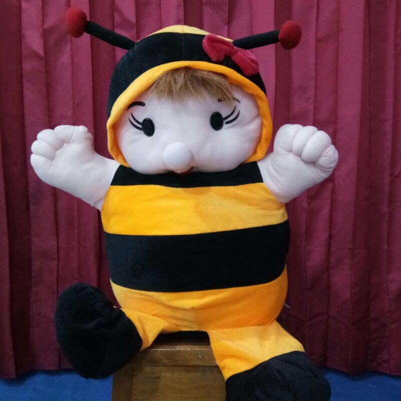 Boneka hachi jumbo/boneka lebah haci murah/boneka hachi pink jumbo/boneka anak/angel bee