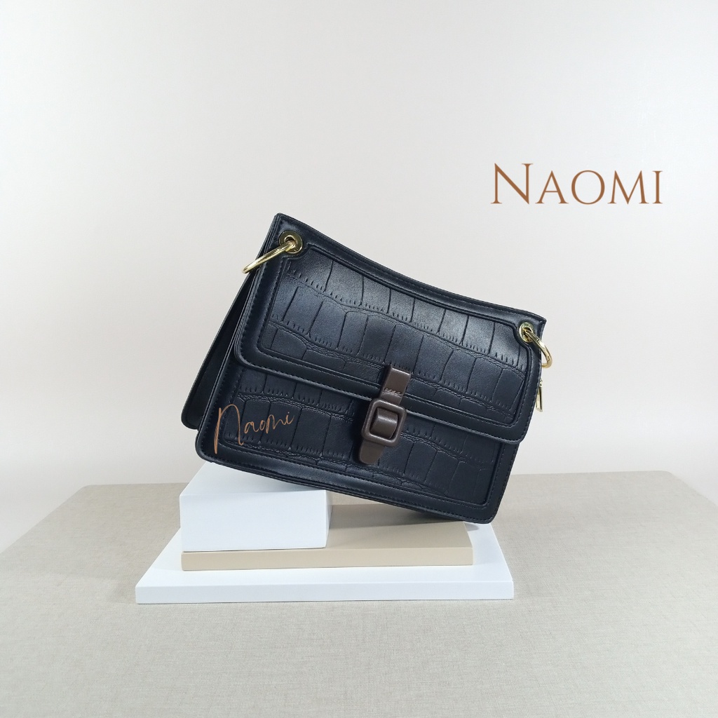 NAOMI - Chelsea Bag Sling Bag Import Long Strap Bag - Tas Wanita Kulit Premium - Slempang Tas Hangout - Tas Wanita - Tas Naomi - Naomi Bag - women bag