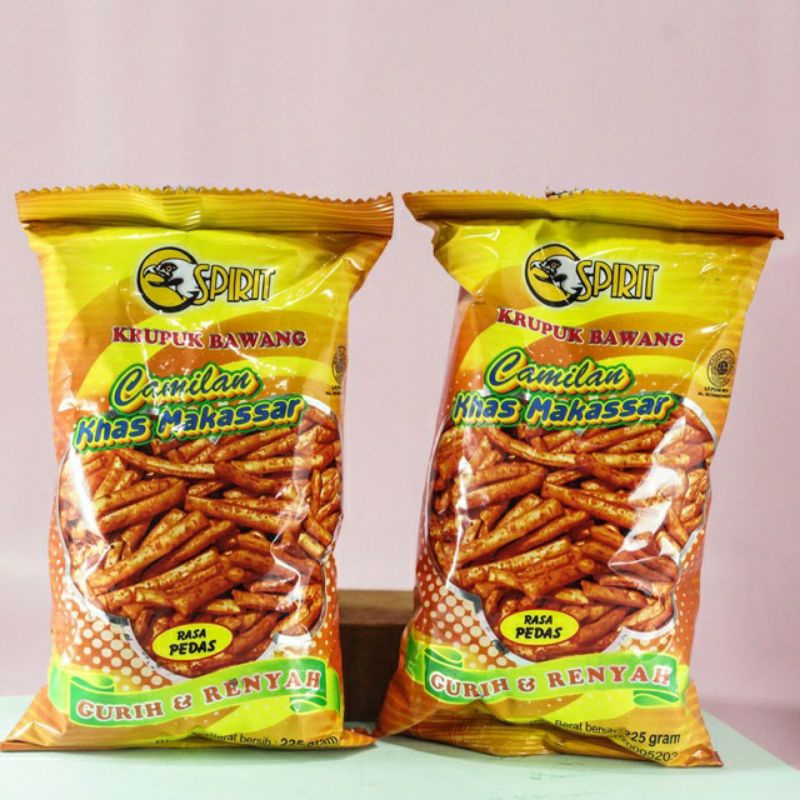 

225 gram Keripik bawang spirit khas makassar