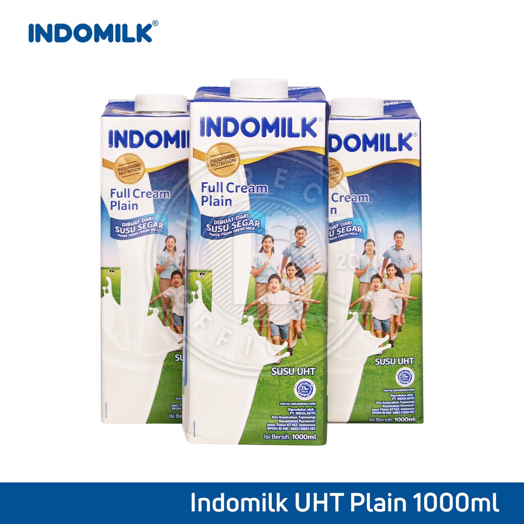 

Uht Indomilk Plain 1L | Susu Uht Indomilk Full Cream Plain 1liter