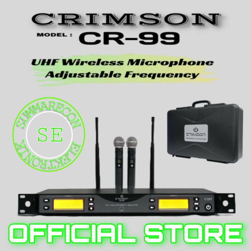 mic wireless crimson cr 99 microphone mic karaoke