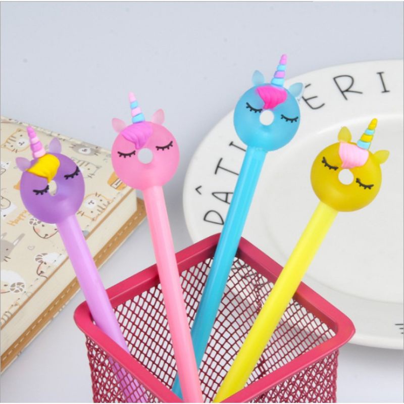 

GAEKOPEDIA || Pulpen Gel Unicorn Donut Bolpen Lucu Pena Unik