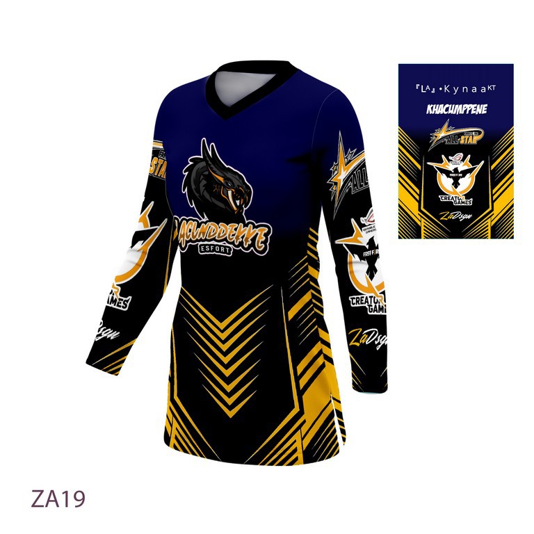 Baju Jersey Sepeda Gowes Baju Tunik Wanita Muslim Muslimah Lengan Panjang Full Printing ZA019