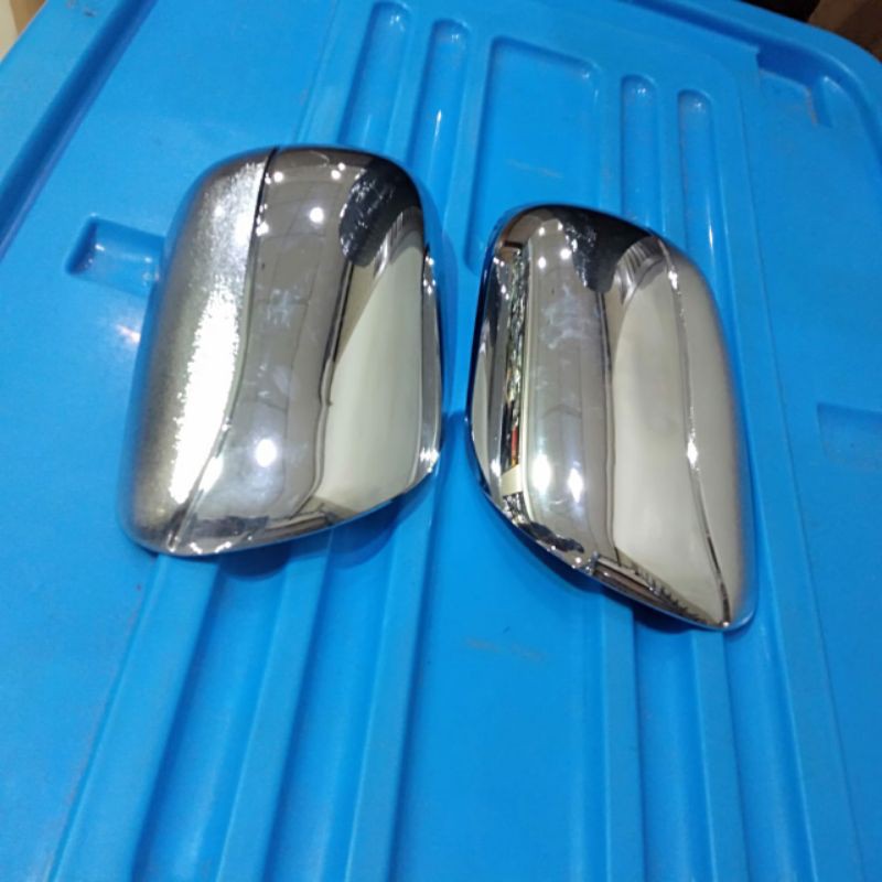 Cover TUTUP spion TOYOTA AVANZA lama / VVT-i  tipe G 2004 sampai 2011 CHROME CROME 2005 2006 2007 2008 2009 2010 tempel