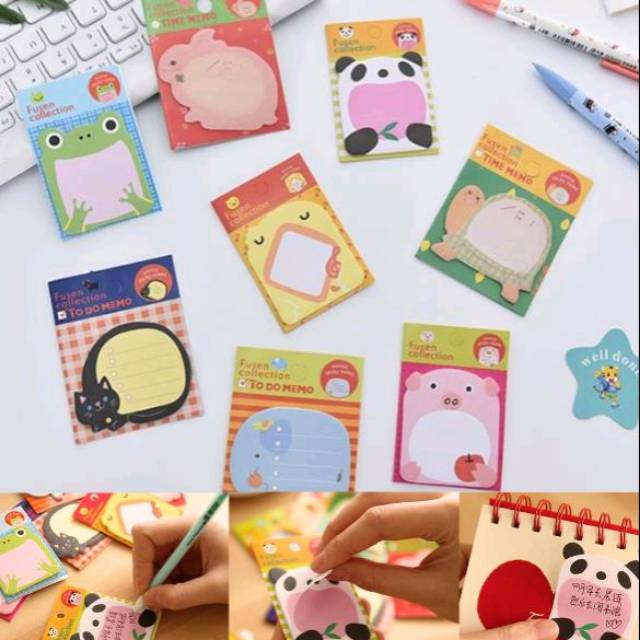 

Sticky note hewan/animal cute lucu
