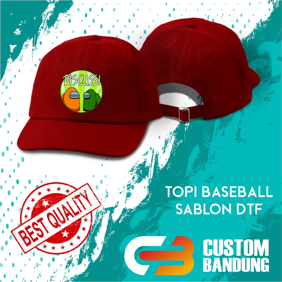 Topi Baseball AMONG US  3 Pria Wanita Topi Cap Bisa Tulis Nama Bisa COD Original High Premium Quality