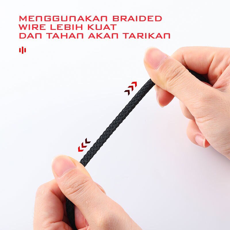 GAMEN GH1100 PRO RGB Lighting Effects Anti-violence Head Beam Gaming Headset Black-Garansi 1 Tahun