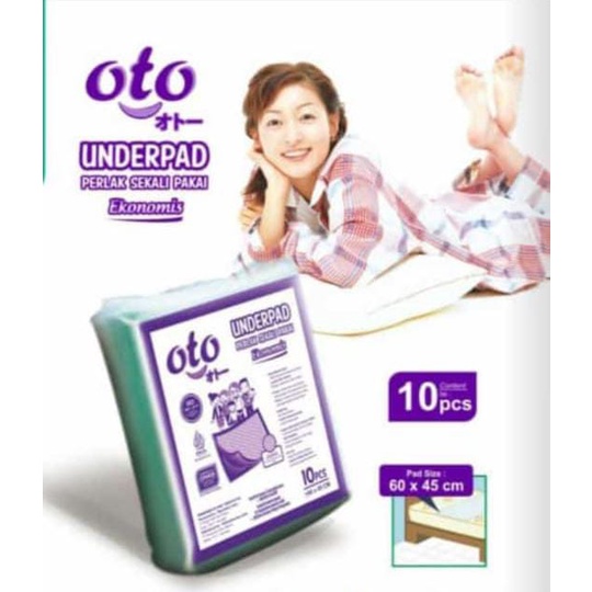 OTO Underpad Perlak alas pipis / alas kandang Size 60x45cm KHUSUS CARTON