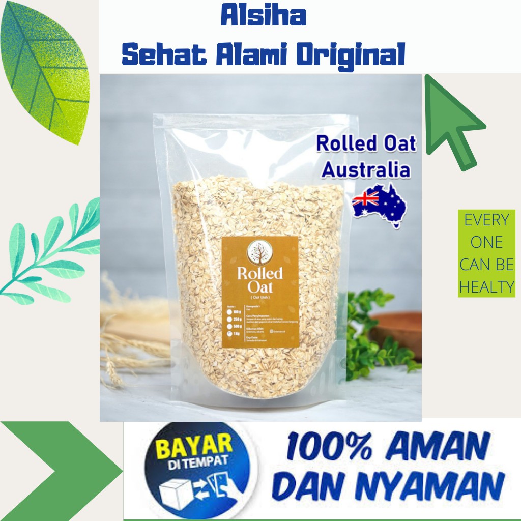 

Makanan Rendah Kalori Makanan Diet Sehat Rolled Oat Natural 1kg / Regular