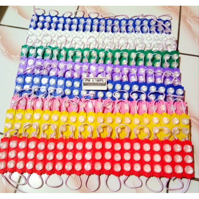 LED MODUL 3 MATA  DC 12volt dan 24volt   3watt