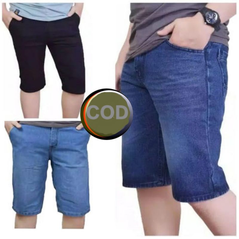 JEANS PENDEK PRIA | REGULER PENDEK TERLARIS /KEKINIAN /MURAH