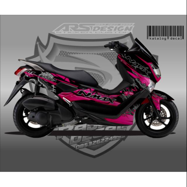 Decal sticker yamaha NMAX naga pink