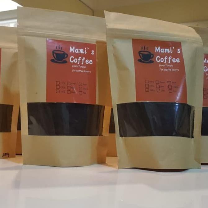 

Kopi Toraja Robusta Bubuk Dark roast.