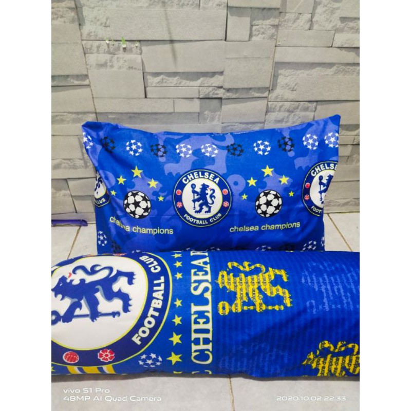 Sarung bantal+ guling motif bola