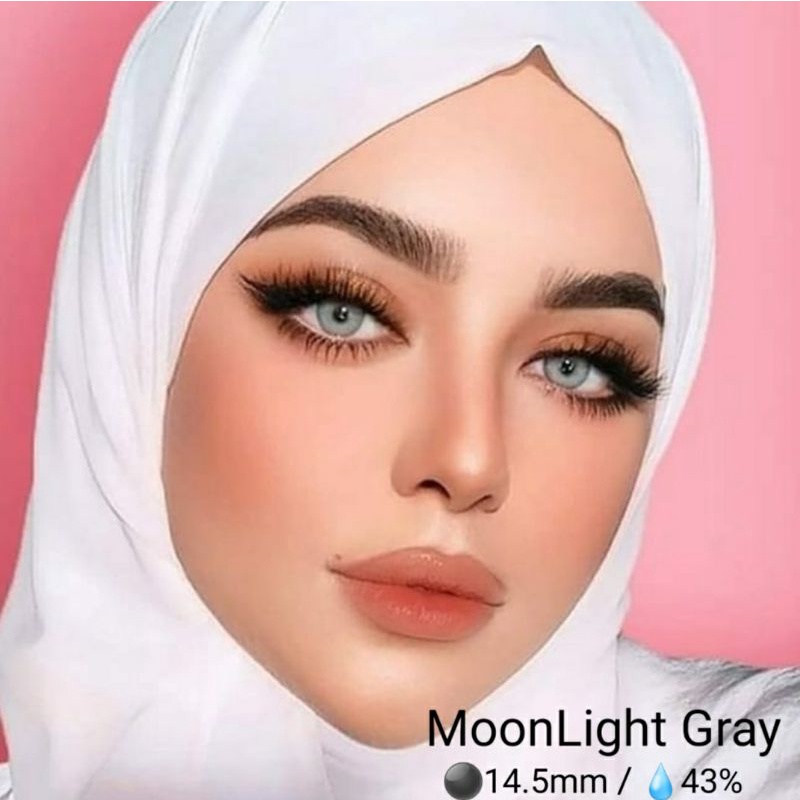 Softlens Moonlight Gray Grey Dreamcolor Normal Minus s.d -6.00 softlen Made in Korea Kemenkes