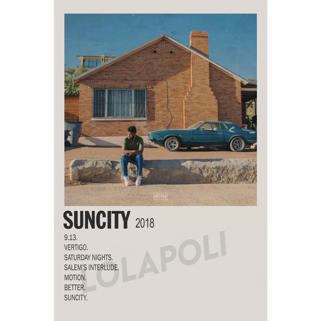 Poster Cover Album Suncity - Khalid