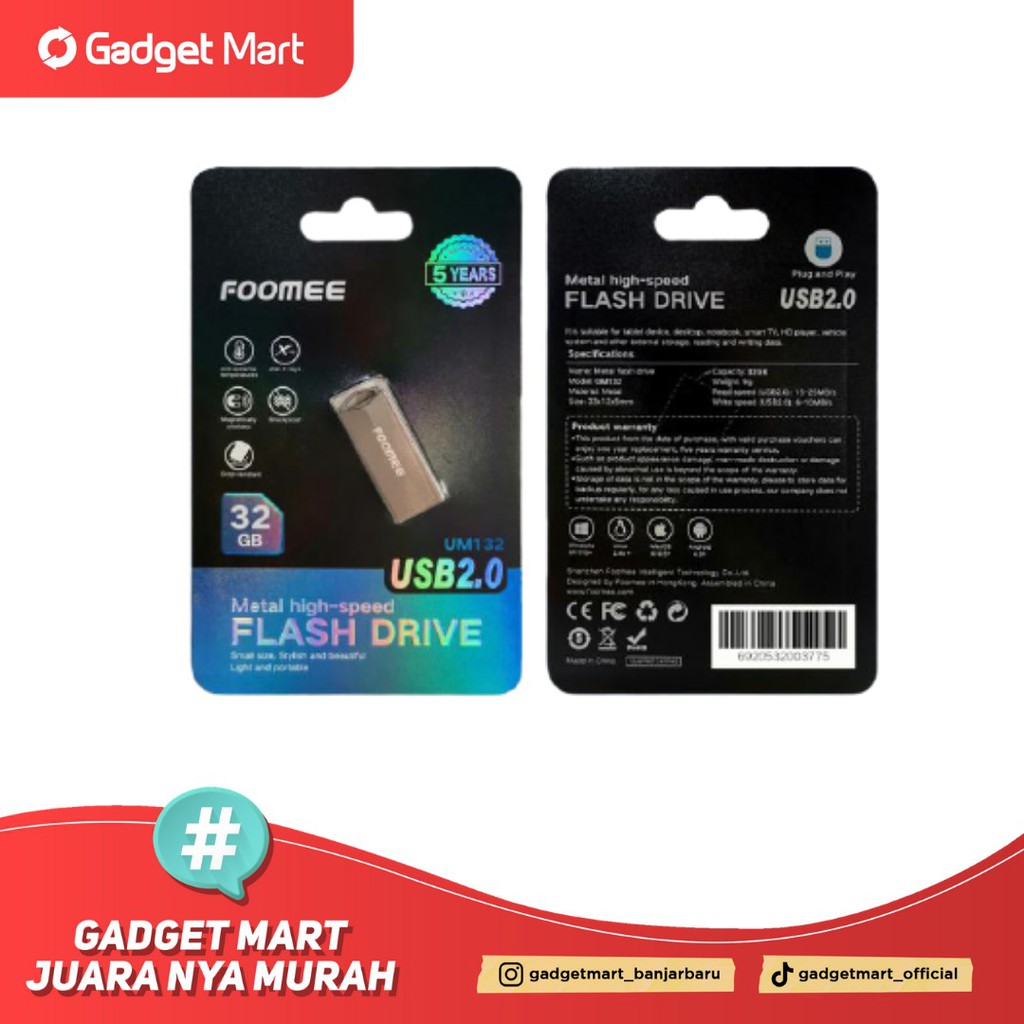 FLASHDISK USB 2.0 FOOMEE 32GB