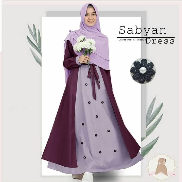 Gamis / Gamis Sabyan + Khimar / Baju Gamis Wanita Terbaru