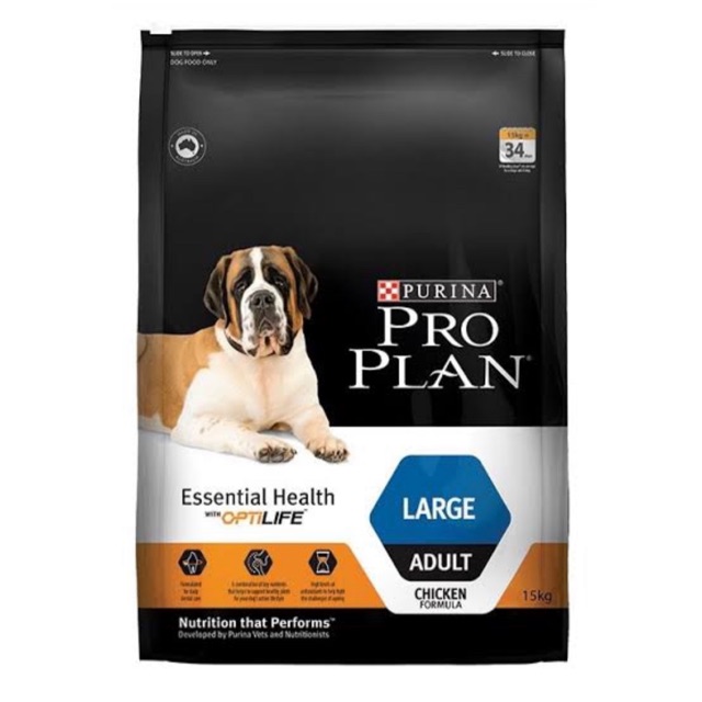 PROPLAN ADULT LARGE 15 KG (KHUSUS GOJEK/GRAB)