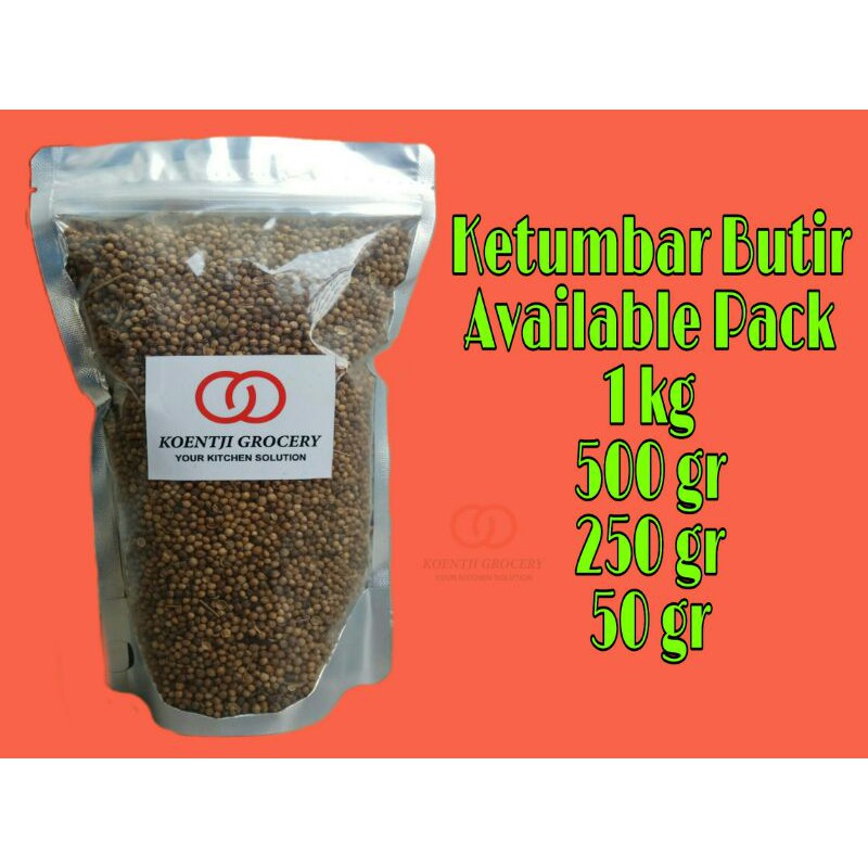 

Ketumbar Butir Organik 250Gr Ketumbar Murni JSR 250 Gr Ketumbar Hitam 250Gr Whole Corriander 250 Gr