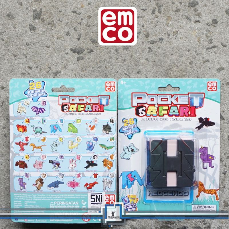 Emco Pocket Safari HEDGEHOG Letter H Morphers Robot Animal
