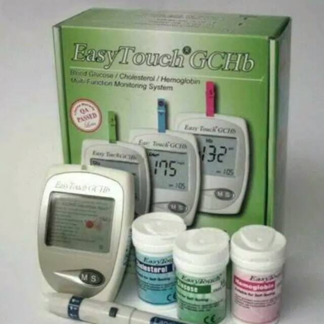Alat tes gula darah, kolesterol dan HB easy touch