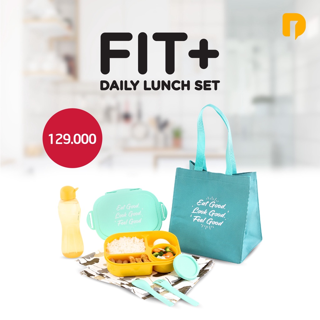 Fit+ Daily Lunch Set | Set Tempat Bekal | Paket Bekal Harian