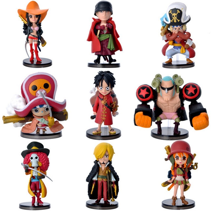 Action Figure One Piece 9 PCS - Model 67