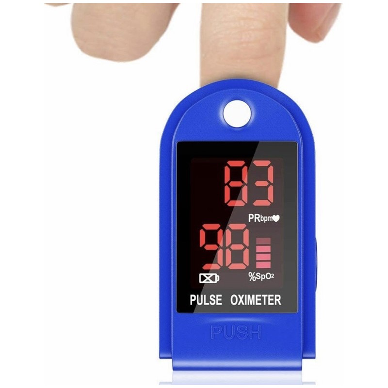 Fingertrip pulse oximeter- alat pengukur kadar oksigen dan detak jantung