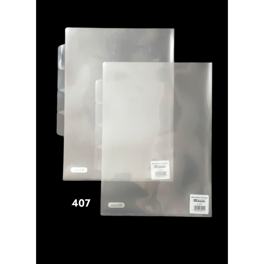 

MAP L A4 DOKUMEN SEKAT INDEX 4 DOCUMENT SLEEVES PLASTIK BENING