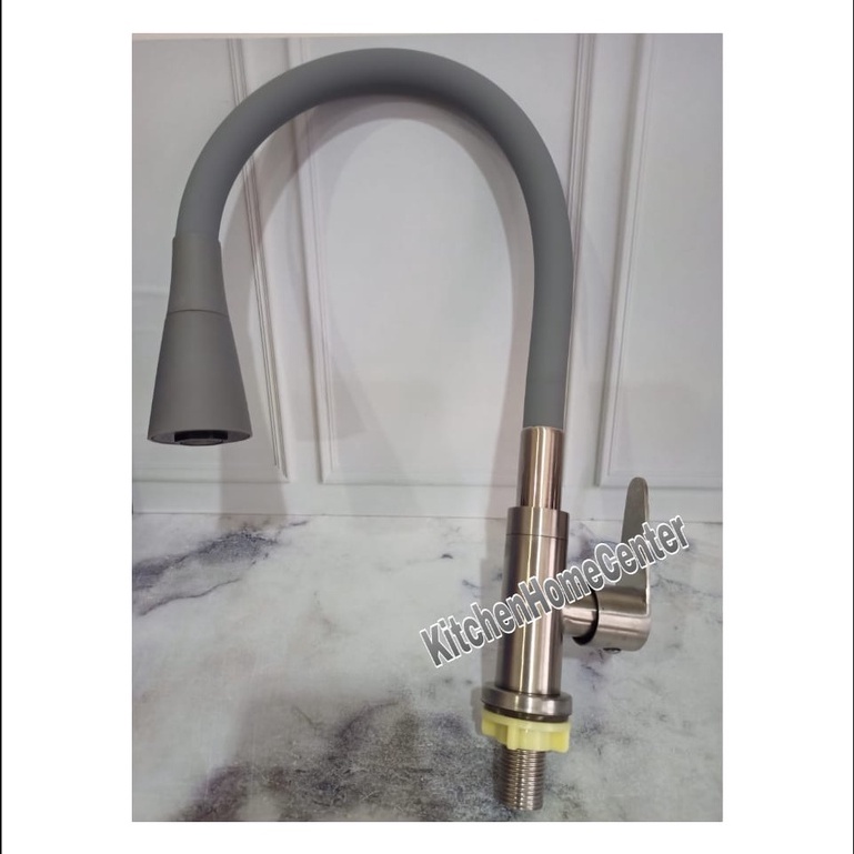 Kran sink Terompet Grey KSMF 63 SS LS flexible