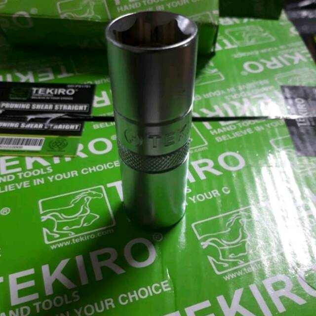 mata kunci sok / shock busi 16 mm 1/2" Dr TEKIRO with magnet - Putih
