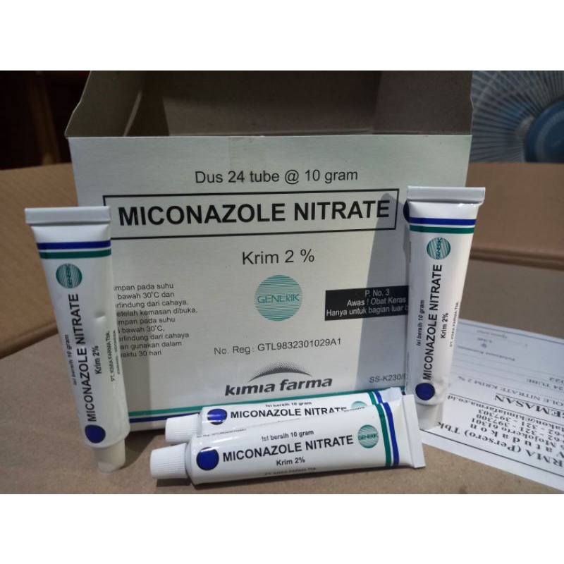 SALEP MICONAZOLE NITRATE 10 gram KRIM 2% / SALEP KULIT GATAL-GATAL