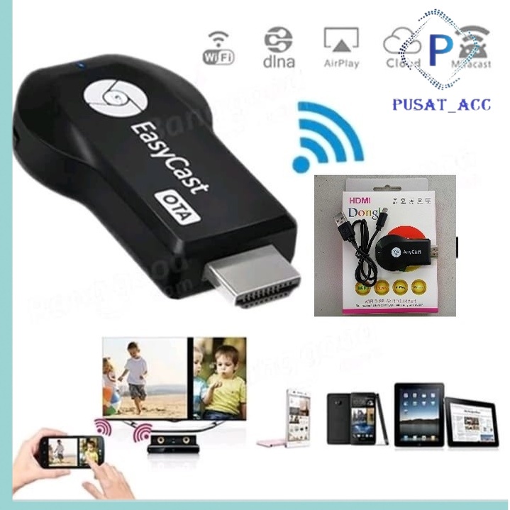 Dongle Anycast Miracast Full HDMi Wireless TV