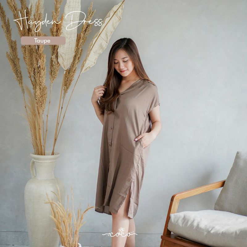 LINEE - CASUAL DRESS - Homewear - Casual Dress -  Simple - Dress Rayon - Busui Friendly