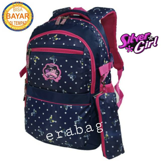 Tas Ransel sekolah SD SMP SMA anak perempuan Silvergirl Alto