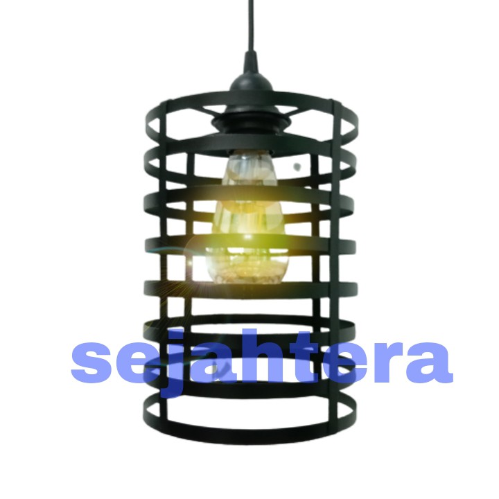 Kap lampu hias gantung modern bahan besi