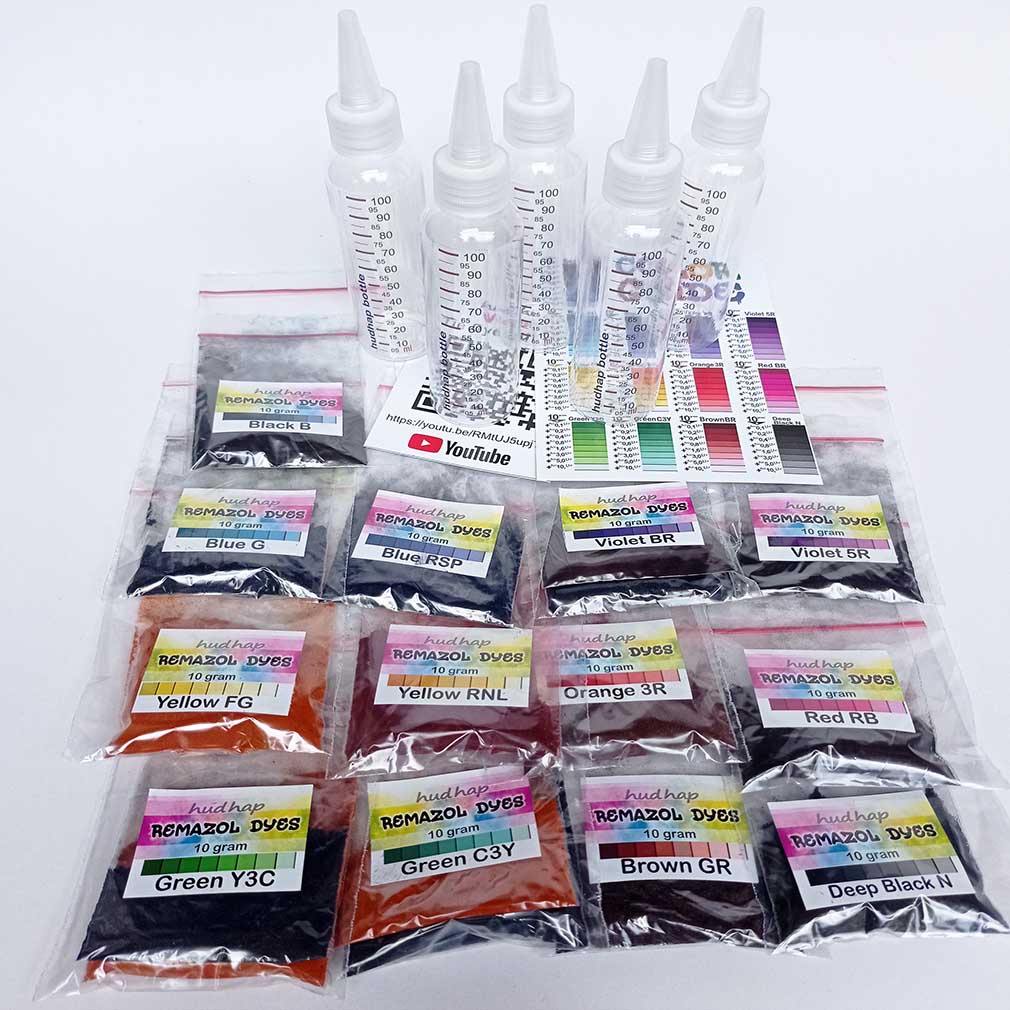 Tie dye kit Remasol 10 grm dan Waterglass 100 ml