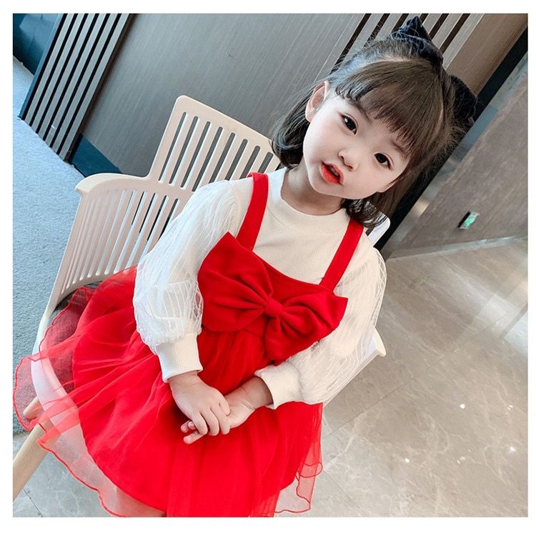 dress anak perempuan tutu big bow dress tile anak balita cewek dress CELLIN BELLA renda tile tunik anak perempuan dress lengan panjang midi