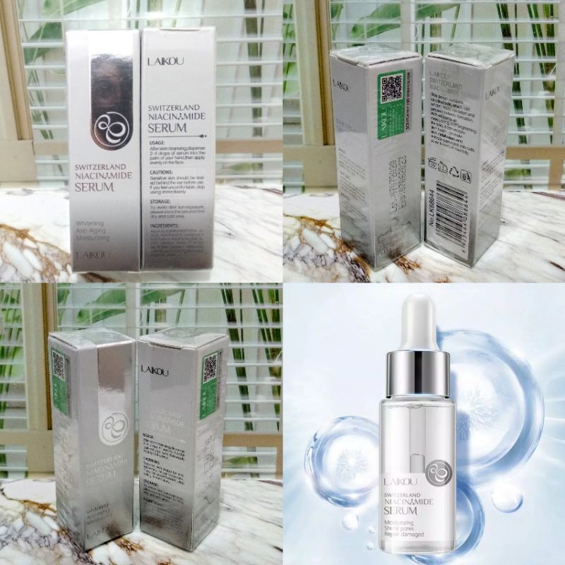 15ml LAIKOU Switzerland Niacinamide Serum Pencerah & Anti Aging