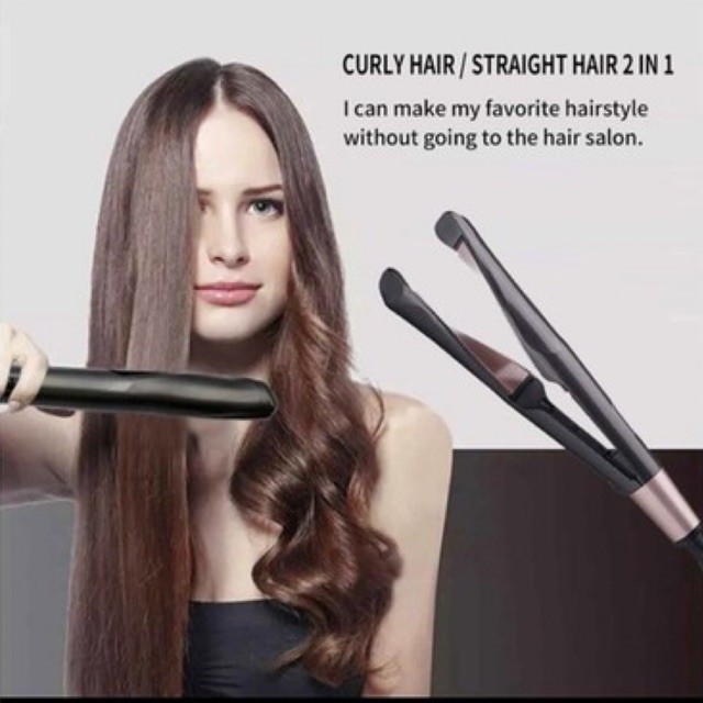 CATOKAN TWISTER 2 IN 1 PELURUS PENGERITING RAMBUT NEWEST PROFESSIONAL HAIR CURL &amp; STRAIGHT CONFIDENCE / REMINGTON / CATOK SPIRAL CURLY WAVE / CATOK KERITING GELOMBANG KERATIN TOURMALINE