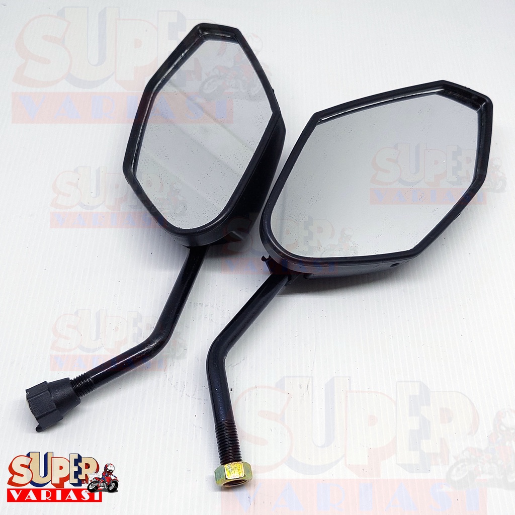 Spion Standar Bawaan Honda Vario 150 New Gagang Hitam - Spion Honda Standar Vario Beat Supra Scoopy Blade