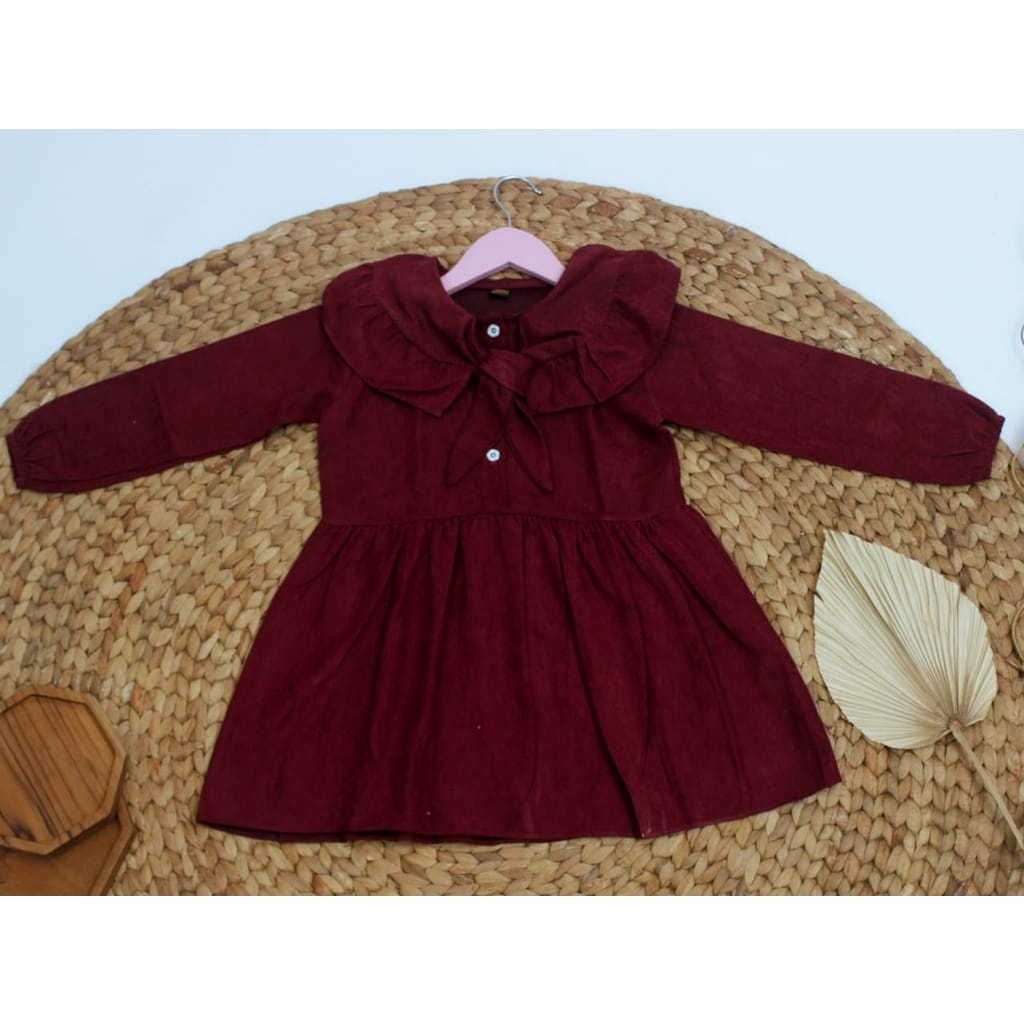 TokoMilkan - Dress Anak Perempuan NANA Umur 2-6 Tahun Bahan Corduroy