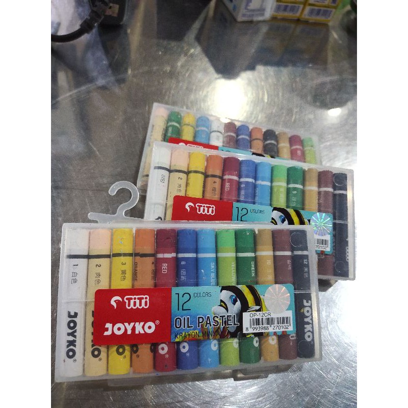 

CRAYON TITI joyko MINI 12 OIL PASTELS (12 WARNA) / crayon 12pcs