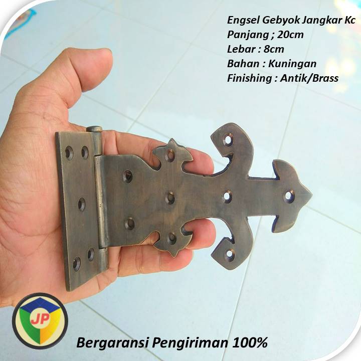 Engsel Pintu Gerbang Kuningan Antik Kecil