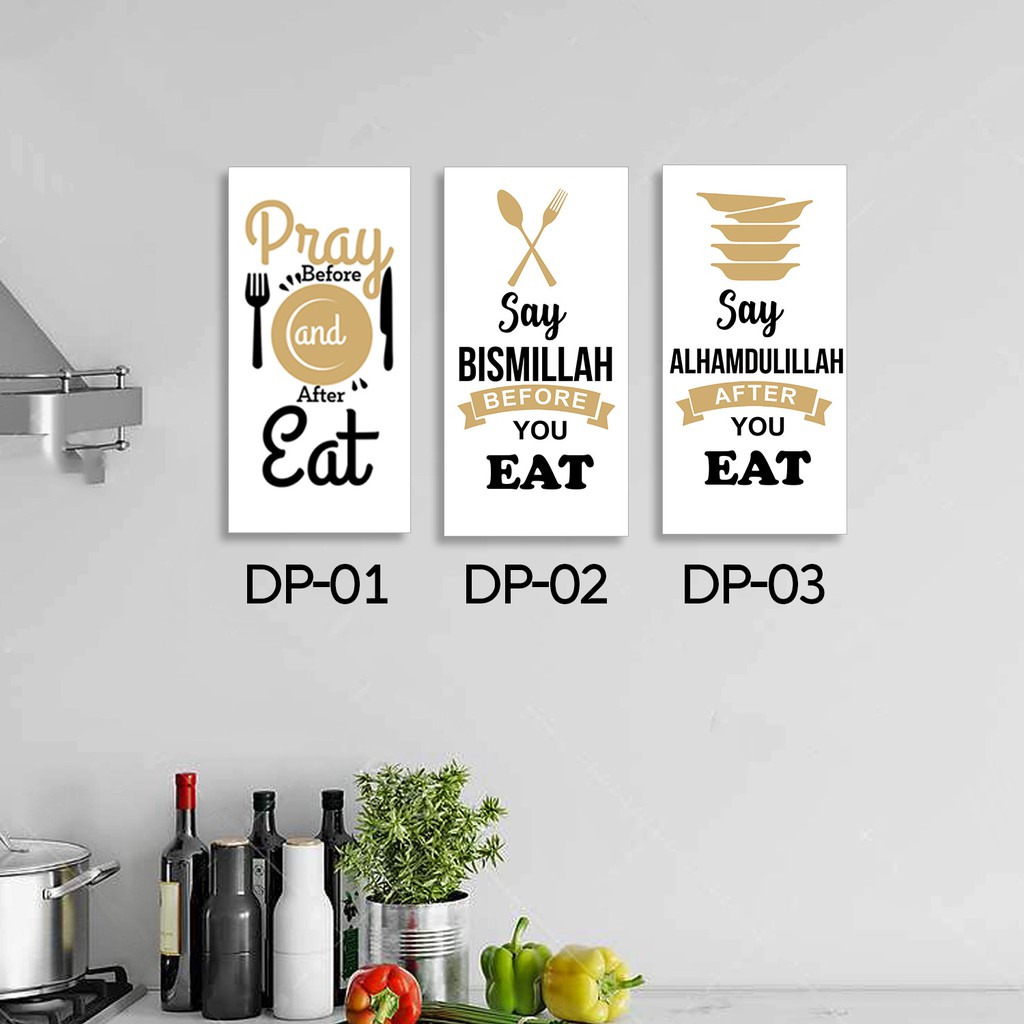  Hiasan Dinding Dapur  Dekorasi Pajangan Walldecor Tema Food 