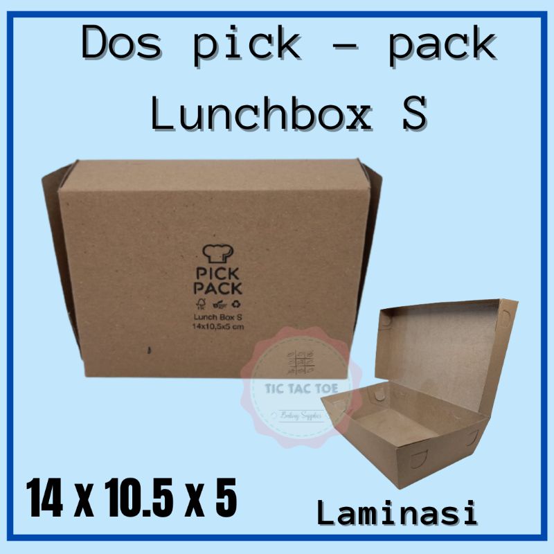 lunchbox s/dos lunchbox /dos coklat /kotak makan/isi 10pcs