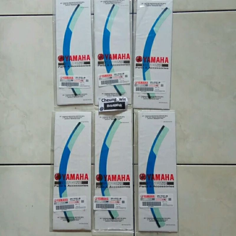 Stiker Velg depan 6pc Yamaha MX King 150 DOXOU Asli ori YGP Harga 6pcs